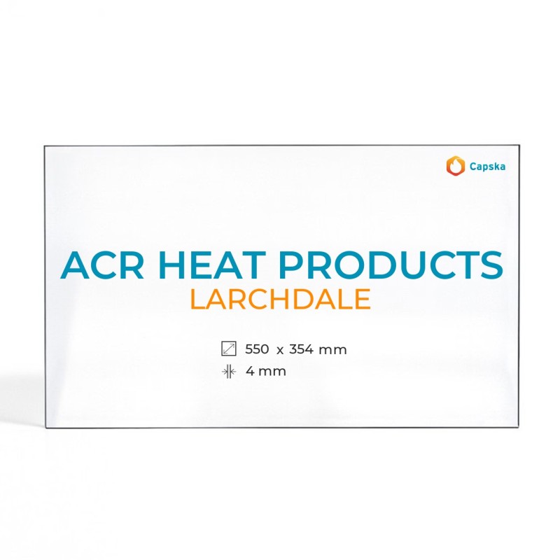 Cristal Acr Heat Products LARCHDALE - Vidrio Rectángulo para estufa de leña