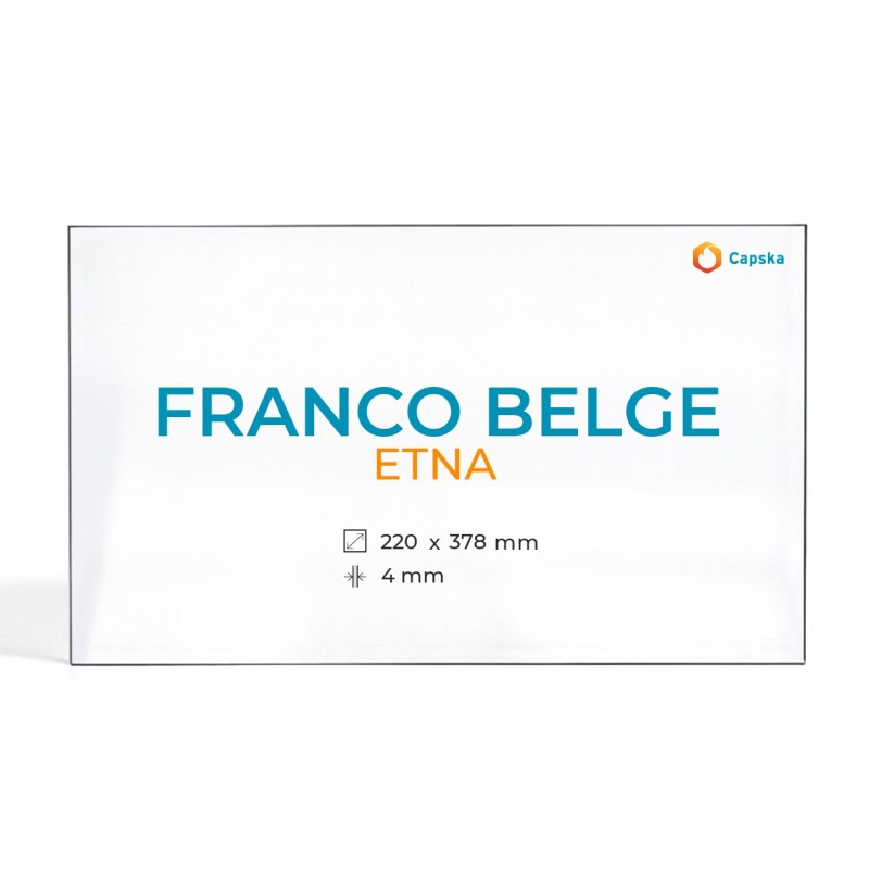 Cristal Franco Belge ETNA - Vidrio Rectángulo para estufa de leña