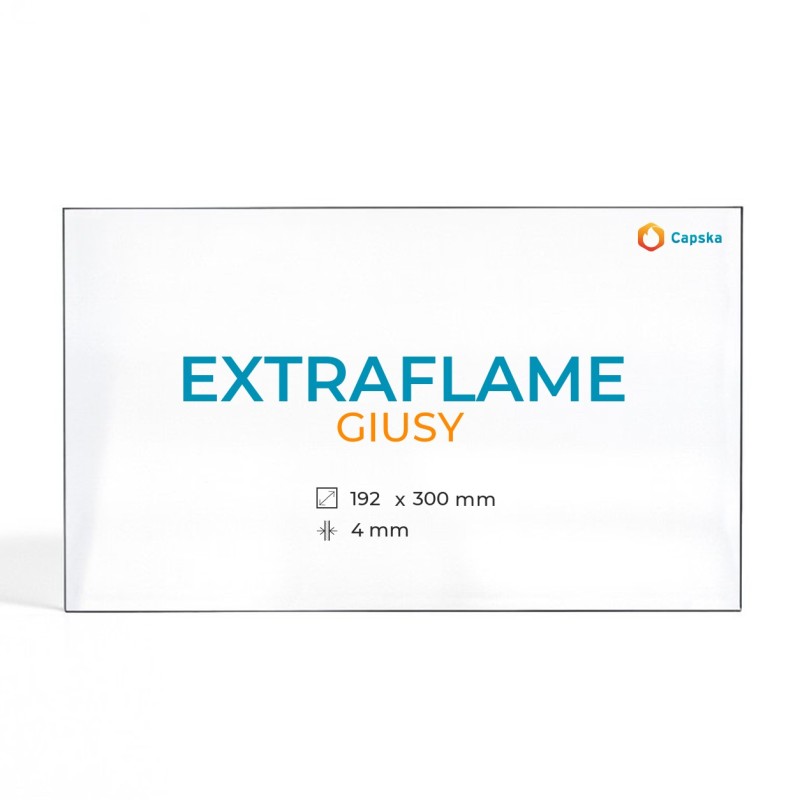 Vidre Rectangle Extraflame GIUSY per Estufa de Llenya