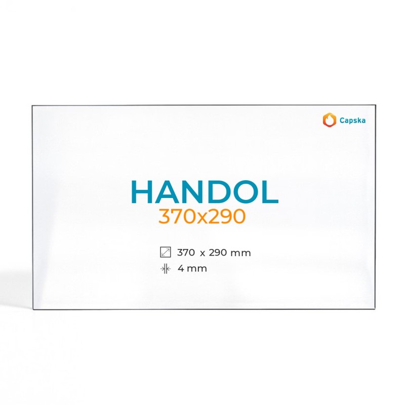 Vidre ceràmic HANDOL 370x290 per estufa de llenya