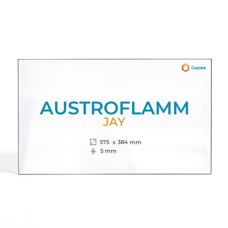 Cristal para Austroflamm modelo Jay (Vitre Frontale) - Vitrocerámica de alta calidad - Capska