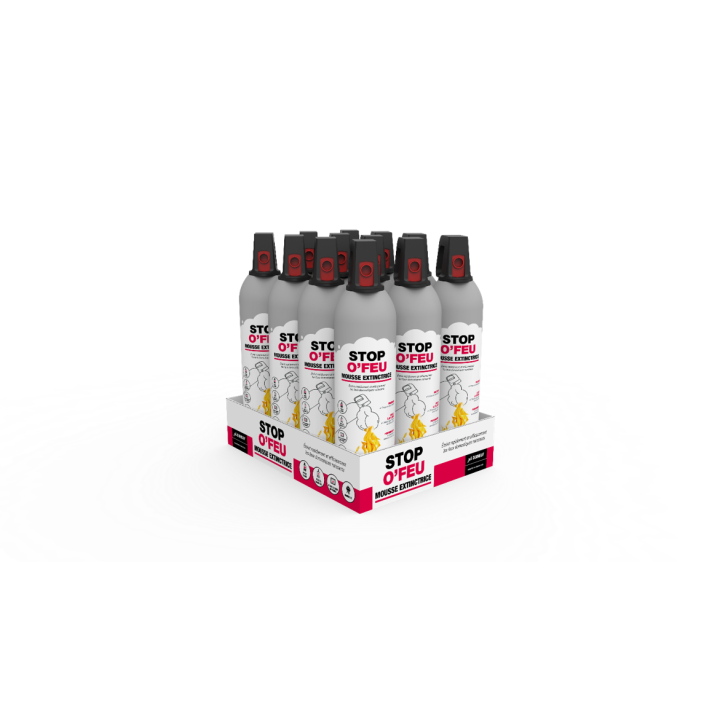 C/12 Mousse Extinctrice 750 Ml Stop O'Feu - Ref DN-042.ME750C
