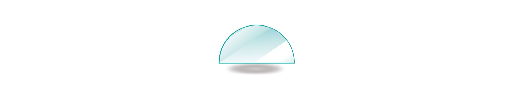Cristal semicircular a medida para chimeneas y estufas – Capska