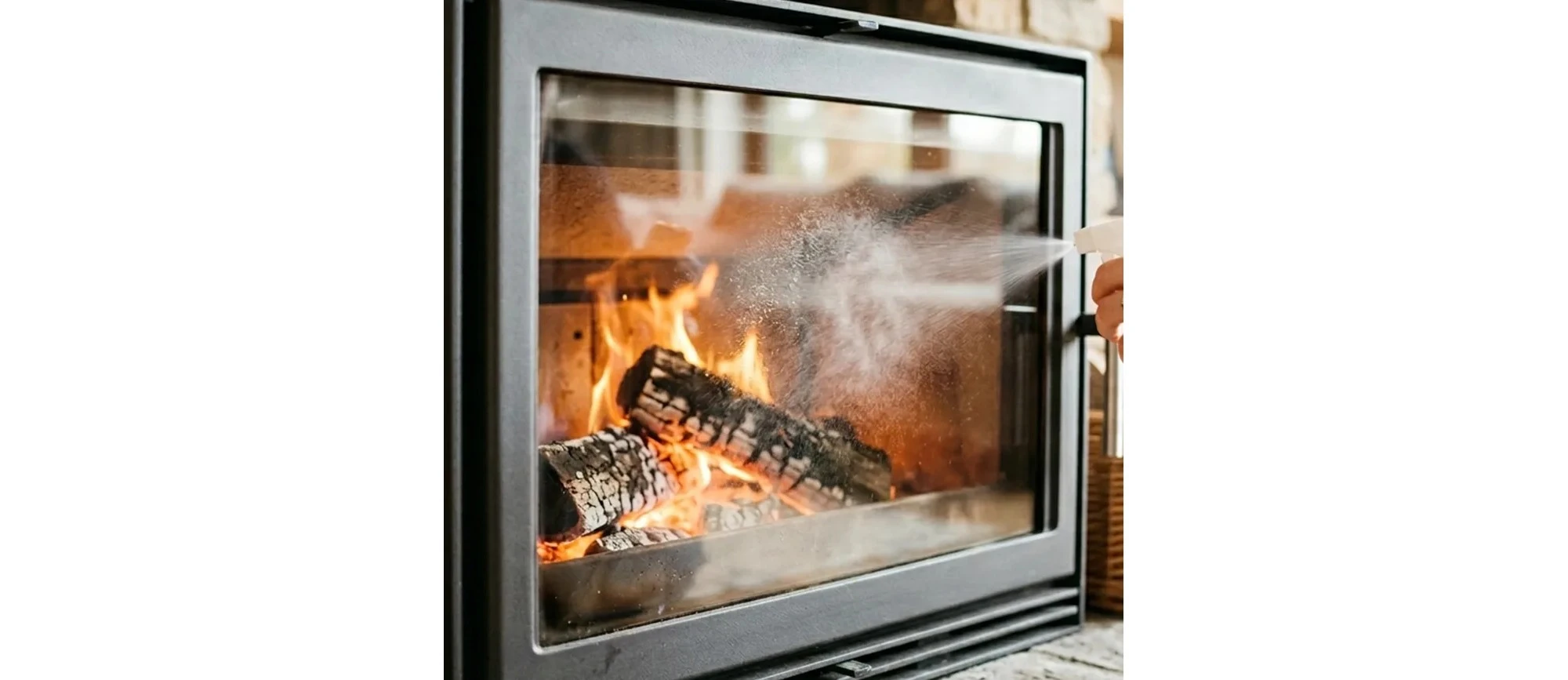 ¿Cómo puedo limpiar eficazmente los cristales de chimeneas, estufas e inserts?